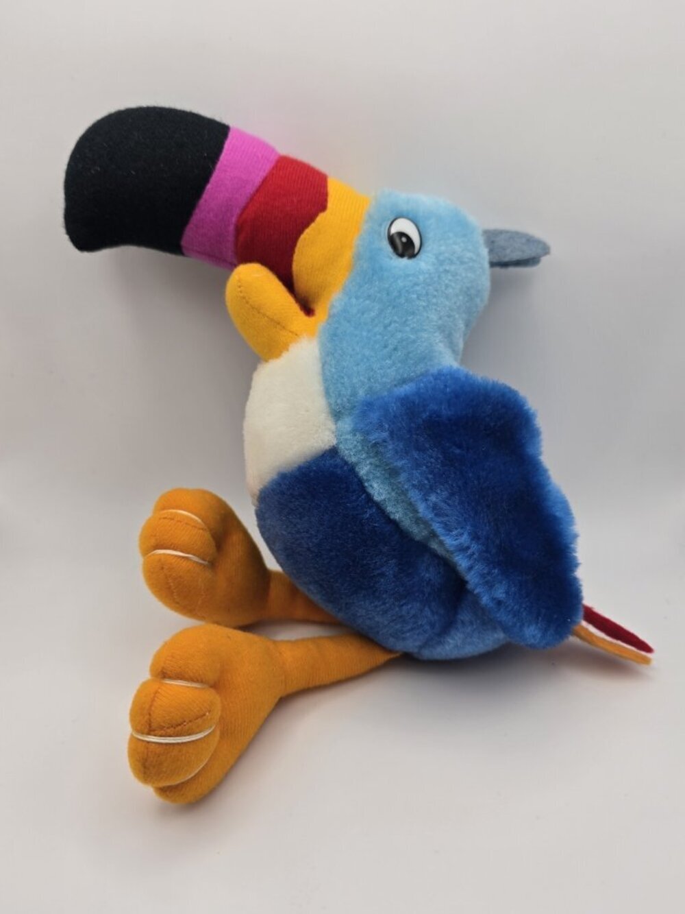 FRUIT LOOPS Toucan Sam Plush Toy Stuffed Animal Kellogg Cereal 1990s VTG Read